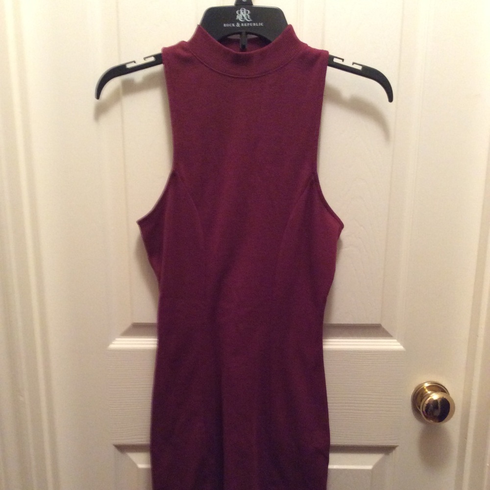 Wine colored Razorback dress